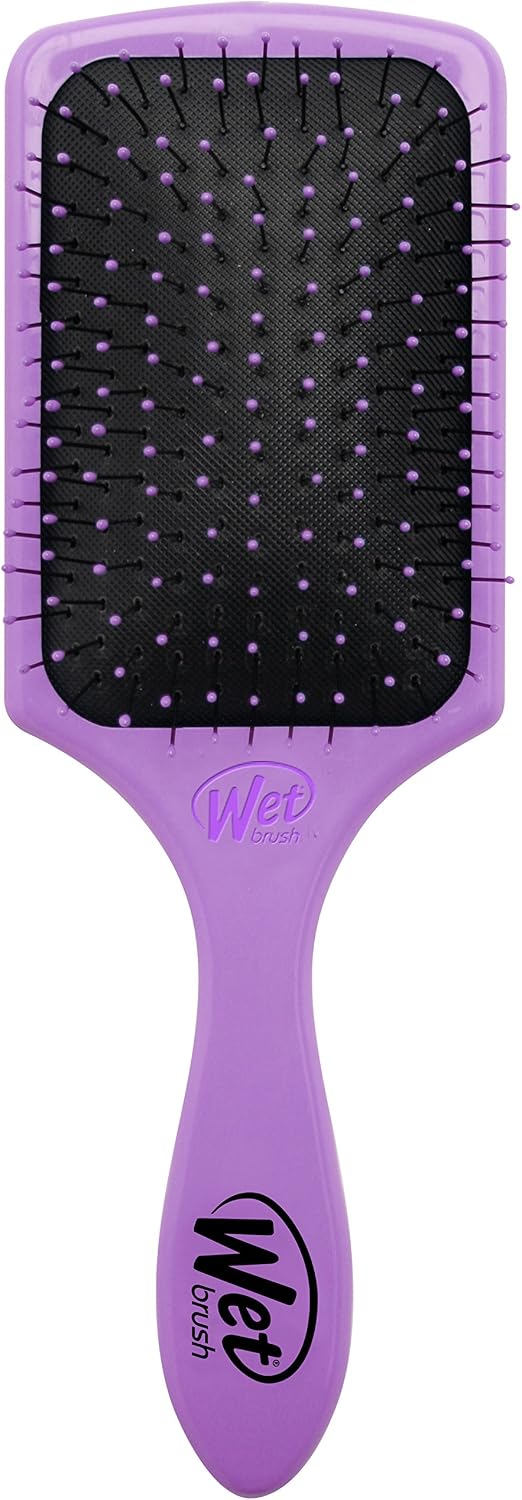 WetBrush Paddle Detangler with Intelliflex Bristles and Aquavents to Help Drying, Wider Surface Area Detangles in Less time