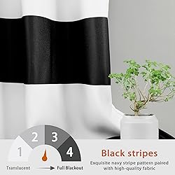 DriftAway Mia Stripe Room Darkening Grommet Unlined