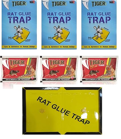 Big Size Mouse Insect Rodent Lizard Trap Rat Catcher Adhesive Sticky Glue Pad and Rat Killer Cake Most Effective Combo