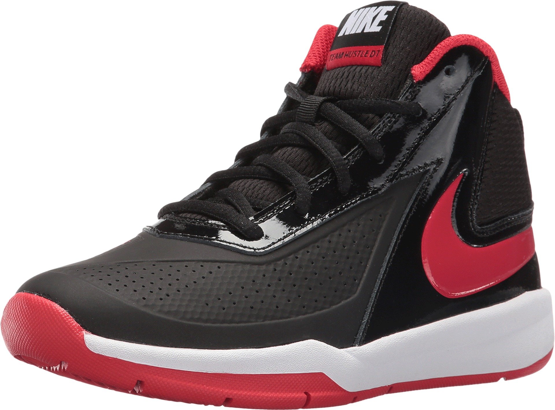nike team hustle red and black