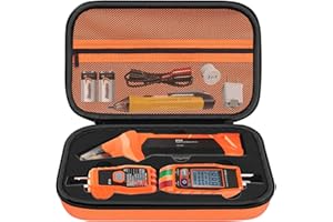 Hard Case for Klein Tools ET310 AC Circuit Breaker Finder Electric Tester & 80016 Tool Kit & RT250 GFCI Outlet Tester and Acc