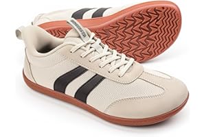Sosenfer Barefoot Shoes for Women Men | Wide Toe Box | Zero Drop Sole | Minimalist Trail Sneakers | Comfortable Retro Sneaker