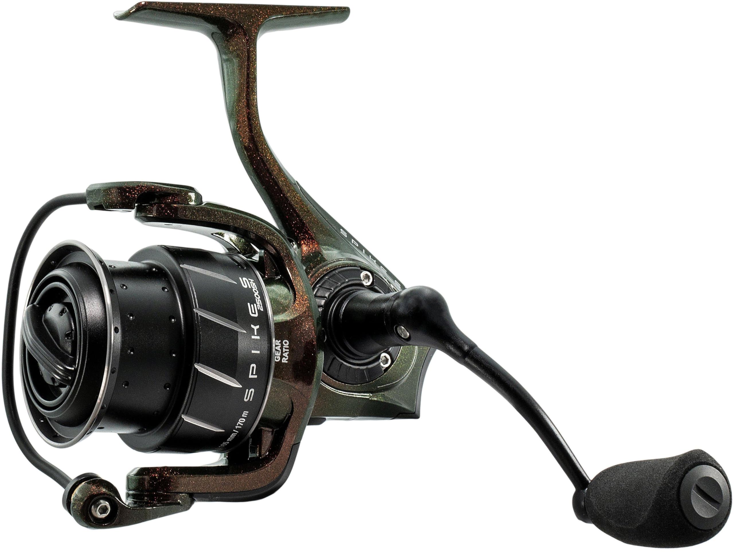 Abu Garcia Spinning Reel, SPIKE S Spinning Reels, Predator Fishing, Fresh water Angler, Perch, Pike, Zander, Black, 6.2:1 Gear Ratio, Robust & Lightweight, 7+1 Bearing Count, 3000SH