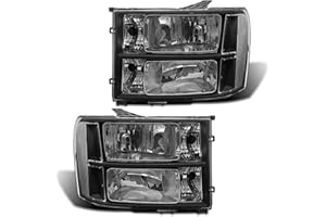 ADCARLIGHTS for 2007 2008 2009 2010 2011 2012 2013 2014 Sierra Headlight Assembly compatible with 07-13 GMC Sierra 1500/07-14