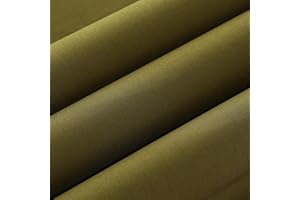 Wooqu Book Cloth, Fabric Surface and Paper Backed, Durable, Strong, 17x29”, for Book Binding, Army Green