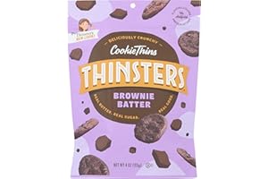 MRS. THINSTERS Thinsters Cookies, Brownie Batter Cookie Thins, 4 oz Pack