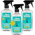 Aunt Fannie's All Purpose Household Cleaner, Multi-surface Spray Cleaner, Powered by Vinegar for Kitchen, Bath, Windows and Countertops, Lemon Scent (Pack of 3) Packaging May Vary