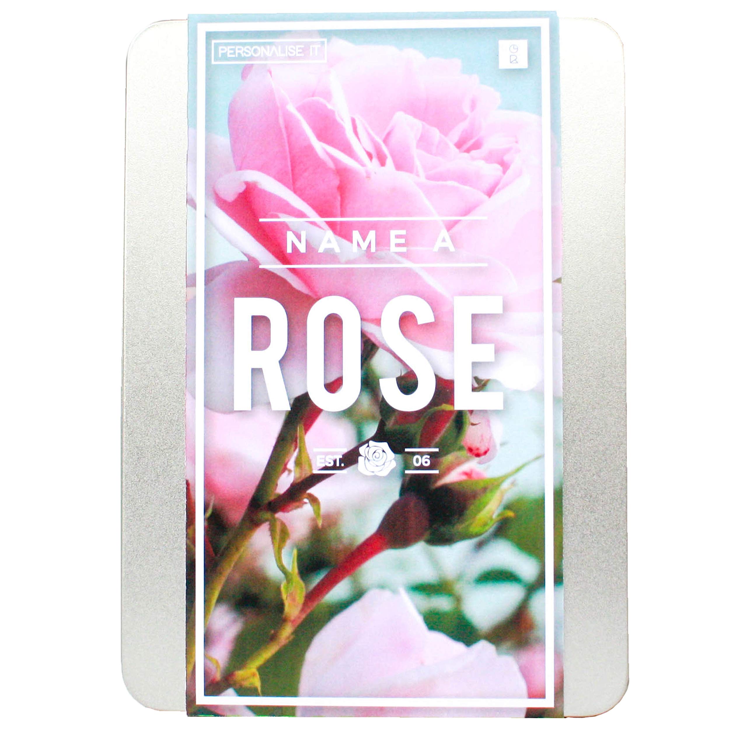 Gift Republic GR100002 Personalise IT Name a Rose,pink