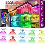 500FT Permanent Outdoor Lights,RGB Eaves Lights