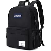 Backpack for Women Men 17 Inch Laptop Back Pack Large College Bookbag Kids Elementary Middle High School Bag for Girls Boys Teens Students Lightweight Travel Work Backpacks Casual Daypack Black