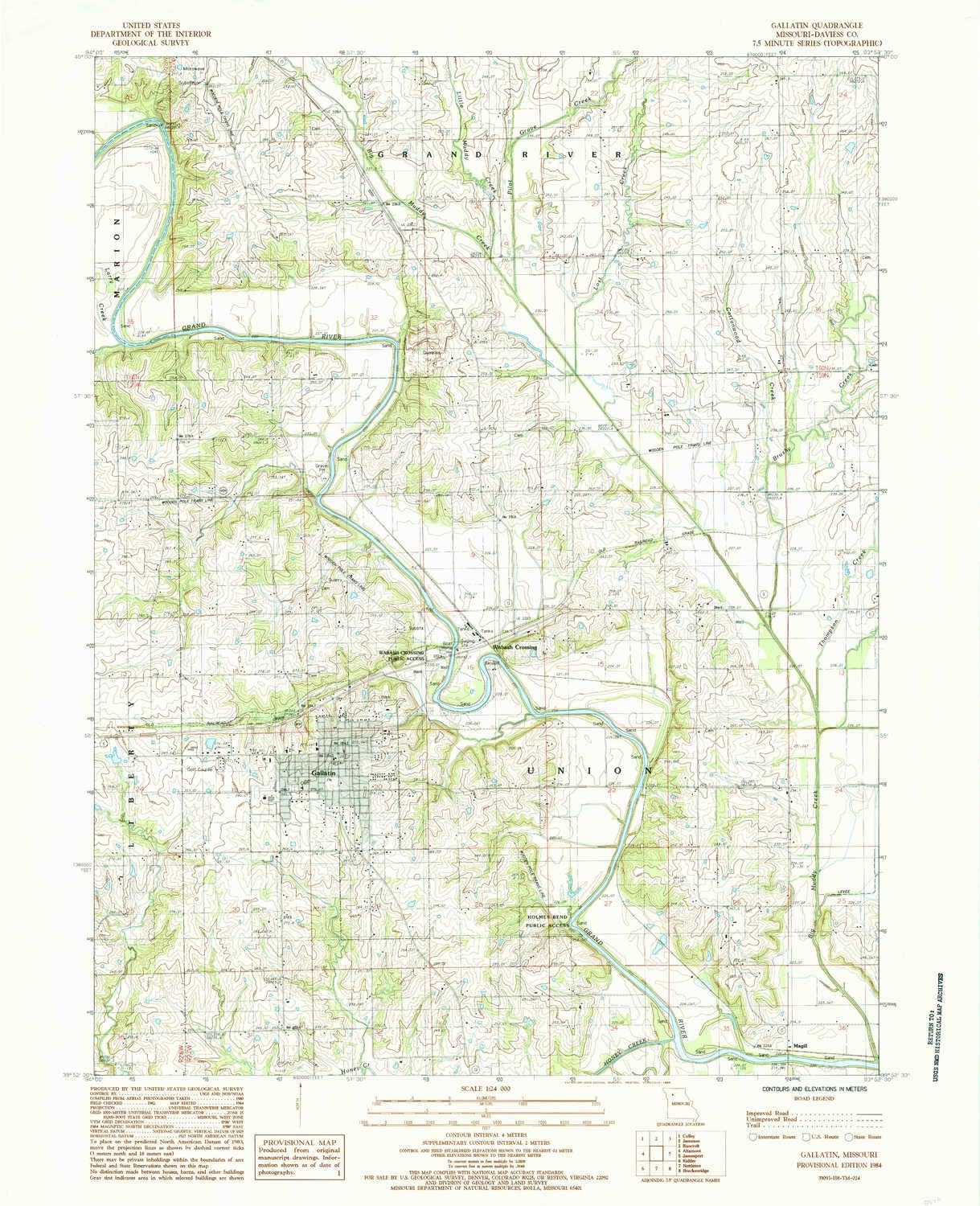 YellowMaps Gallatin MO topo map, 124000 Scale, 7.5 X 7.5