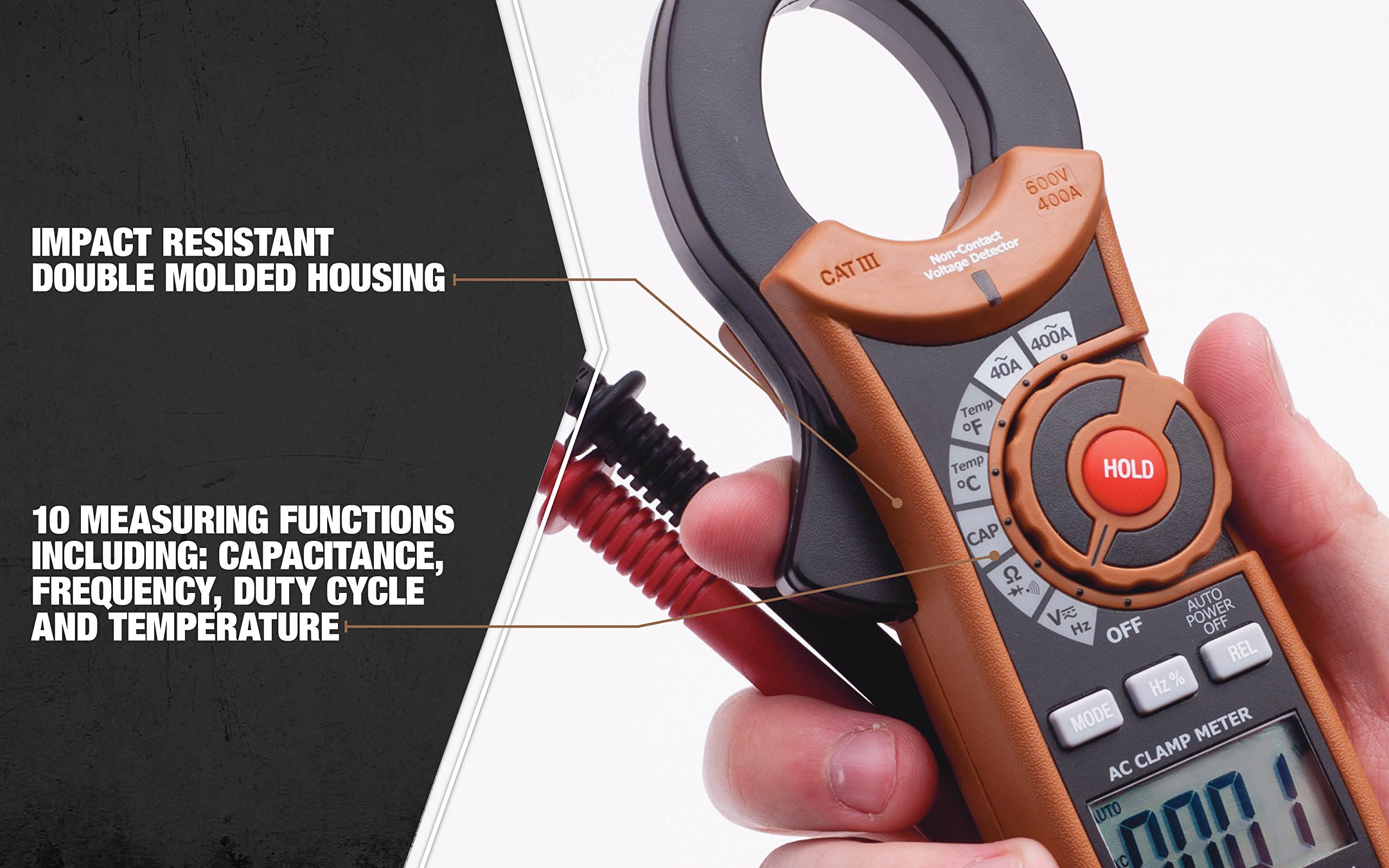 Southwire Tools Equipment 21010N 400A Digital Clamp Meter, Multimeter