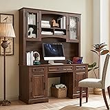 JXQTLINGMU Farmhouse 76" Height Computer Desk with
