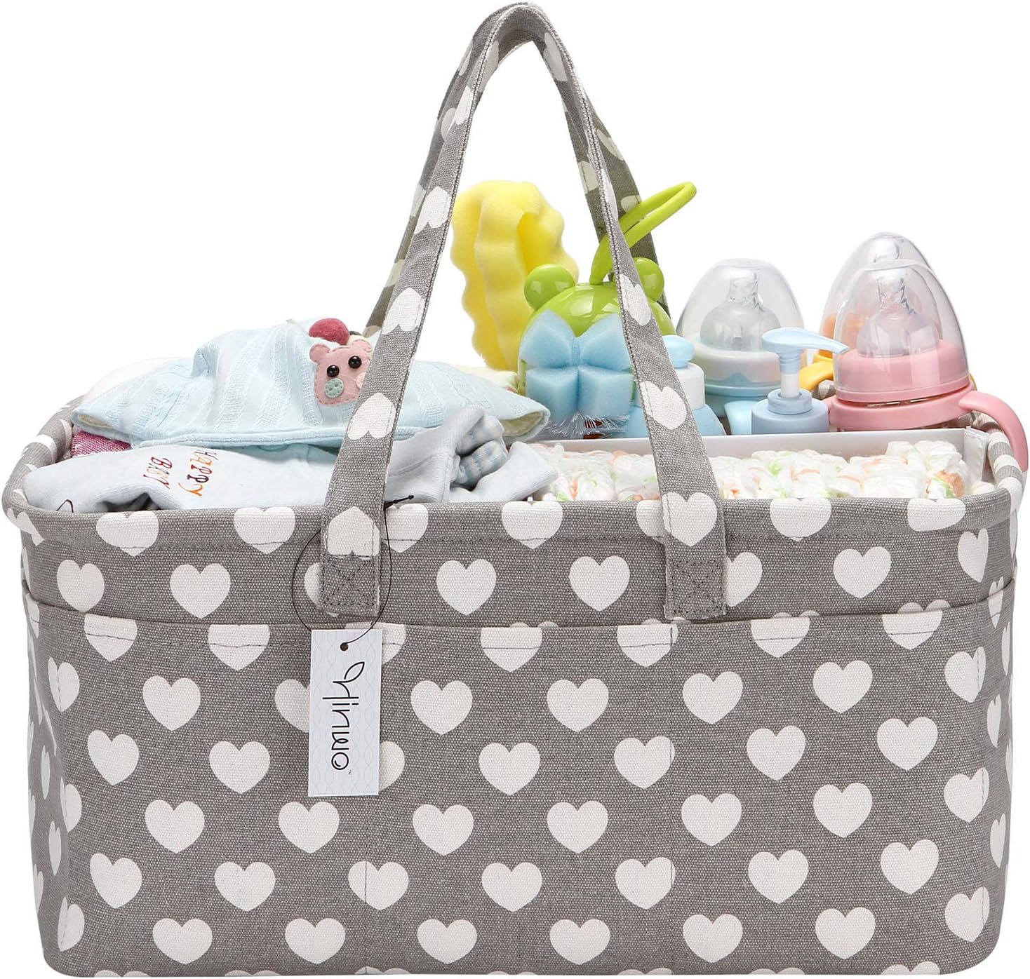Tragbarer Auto Organizer Fur Neugeborene Baumwollseil Mit Abnehmbarer Trennwand Fur Windeln Und Feuchttucher Geschenkkorb Hinwo Baby Windelablage Mit 3 Fachern Fur Kleinkinder Wickel Organizer Windelsackchen Baby