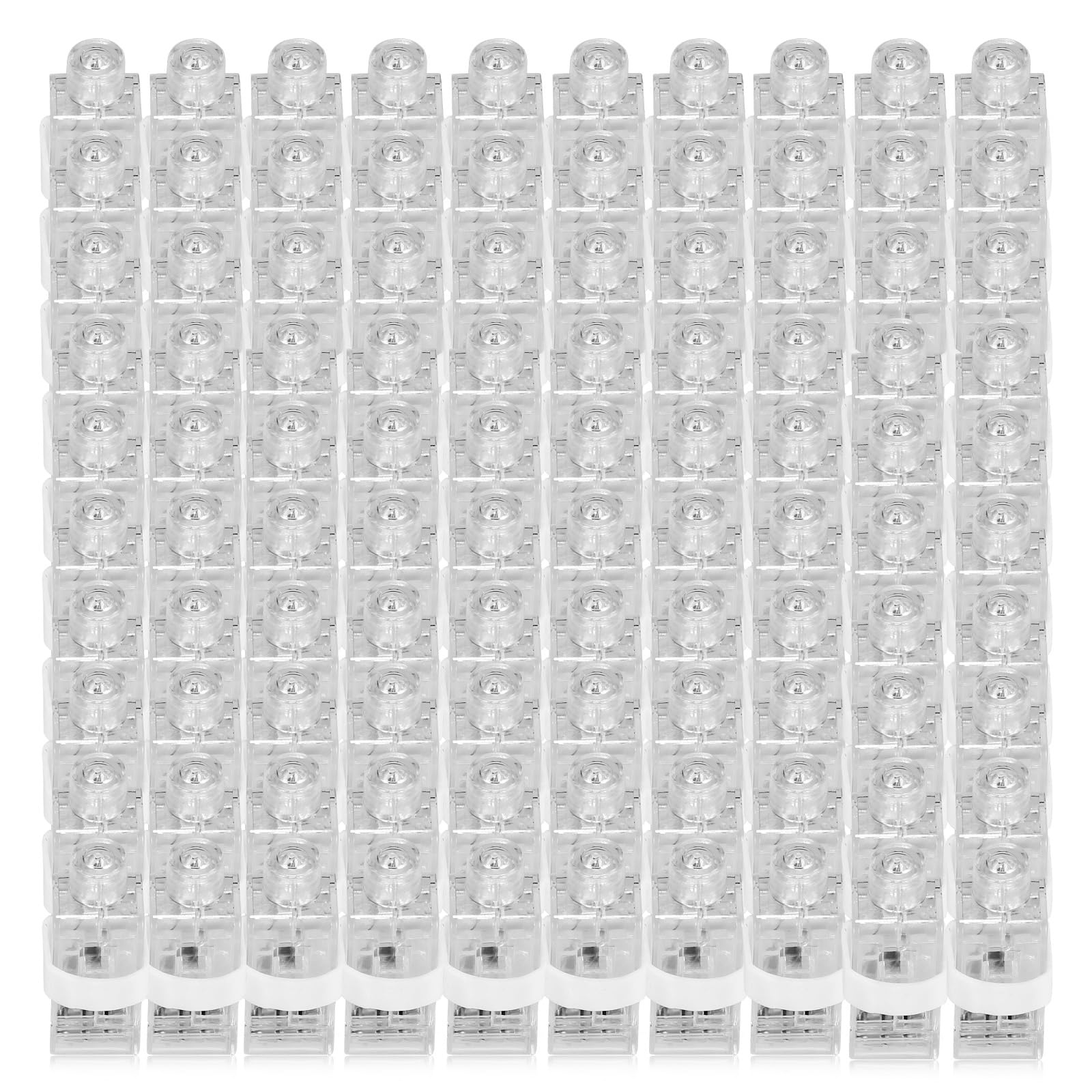 Finger Lights, 200Pcs White Finger Flashlights Bulk for Kids, Light Up Party Favor, Led Finger Light Ring for Valentine's Day Easter Egg Hunt Classroom Prizes, Parties Halloween Christmas Gifts
