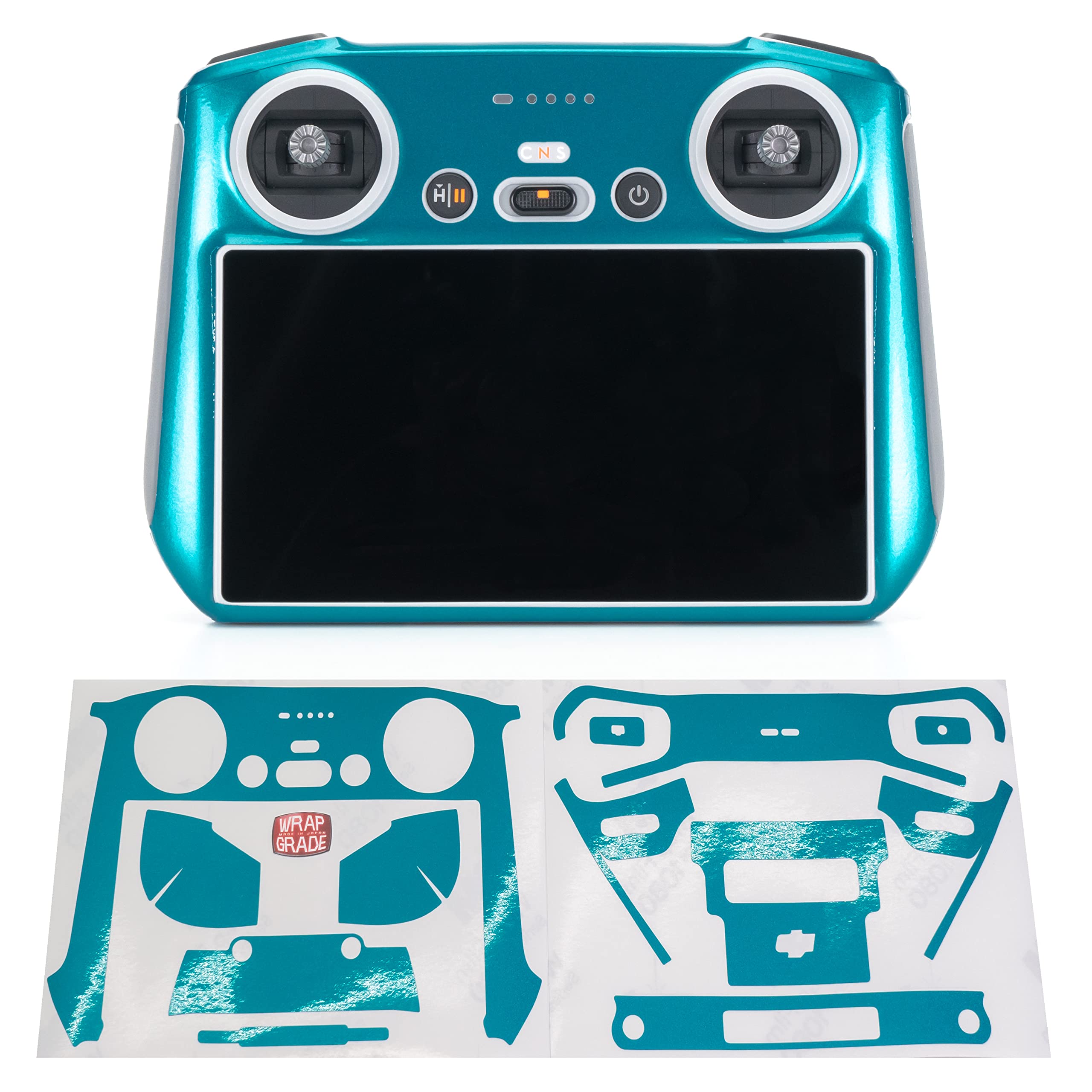 WRAPGRADE Skin Stickers compatible with DJI RC (CARIBBEAN BLUE) — image 1