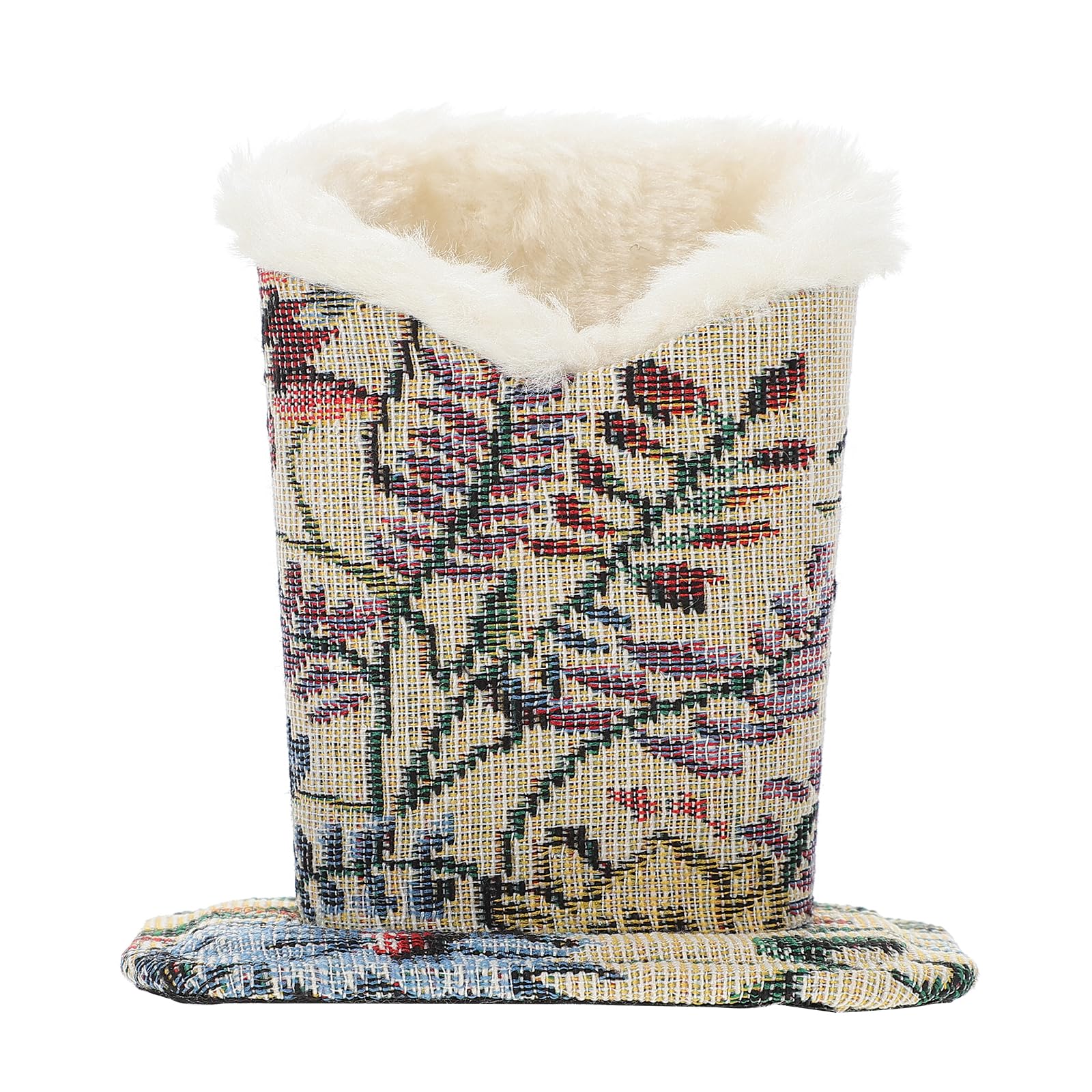 Tofficu Glasses Seat Pen Holder - Elegant White Eyeglasses Stand for Home Office Study and Living Room - Plush Eyewear Organizer