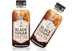 OKF Black Sugar Milk Tea, 13.19 Fluid Ounce (Pack of 20)