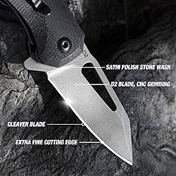 FLISSA Mini Pocket Knife, Folding EDC Knife, 2.5