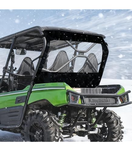 thumbnail image 2 of Scratch-Resistant Fold Windshield For Kawasaki Teryx 800 / KRX 1000 (16-24) - Clear 2 of 5