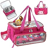 SFYBYHEART Carrying Case for Toniebox with Clear Window & Figure Slots, Travel Storage Bag for Tonies Characters, Toniebox Starter Set & Toniees Headphones – Protective Tony Carrying Bag