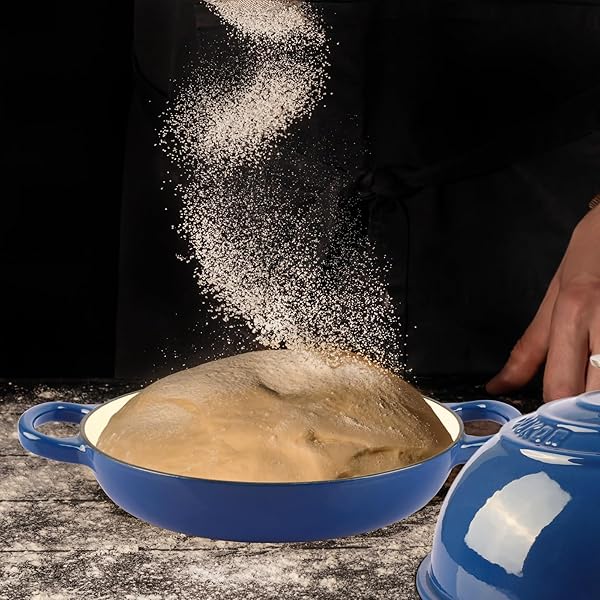 CUKOR 7QT DUTCH OVEN POT WITH LID, ENAMELED CAST IRON DUTCH OVEN FOR BREAD BAKING, NON-STICK BREAD POT FOR OVEN/STOVETOP (ROAST, BRAISING, STEWING, SOUPS)