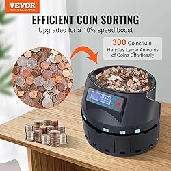 VEVOR USD Coin Counter & Coin Sorters with LCD