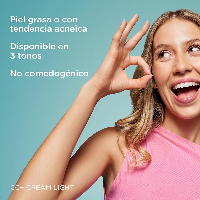 Acniben CC+ CREAM SPF30 - Cobertura hidratante anti-imperfecciones para pieles grasas o con tendencia acneica, matifica e hidrata al instante - 40 ml