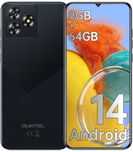 Amazon.com: OUKITEL C51 Android 14 Smartphone, 6.8
