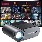 Home Projector with WiFi and Bluetooth, Native 1080P Mini Movie Projector, 200 ANSI, Wired Screen Mirroring, HDMI USB Type‑C, Video Projector for Home Theater Indoor &amp; Outdoor Movie