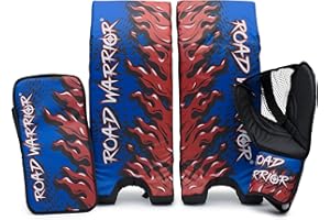 Road Warrior 21" Street Hockey Goalie Set, Goalie Equipment Includes Pads, Blocker and Catcher, Perfect for Kids & Youth