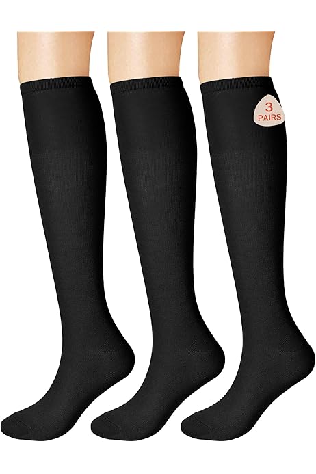 Calcetines Mujer Negros Medias De Invierno Para Mujer, A La Moda