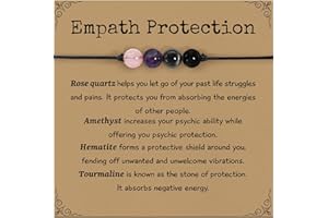 ZOKCC Crystal Healing Bracelets Gifts for Women: Christmas Gifts for Women - Spiritual Natural Stone Empath Protection Bracelets Birthday Graduation Gifts for Friends Sister Mom Daughter