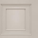 YöL Oliana Wood Panel Effect Wallpaper Cream Belgravia Decor 10m x 0.53m