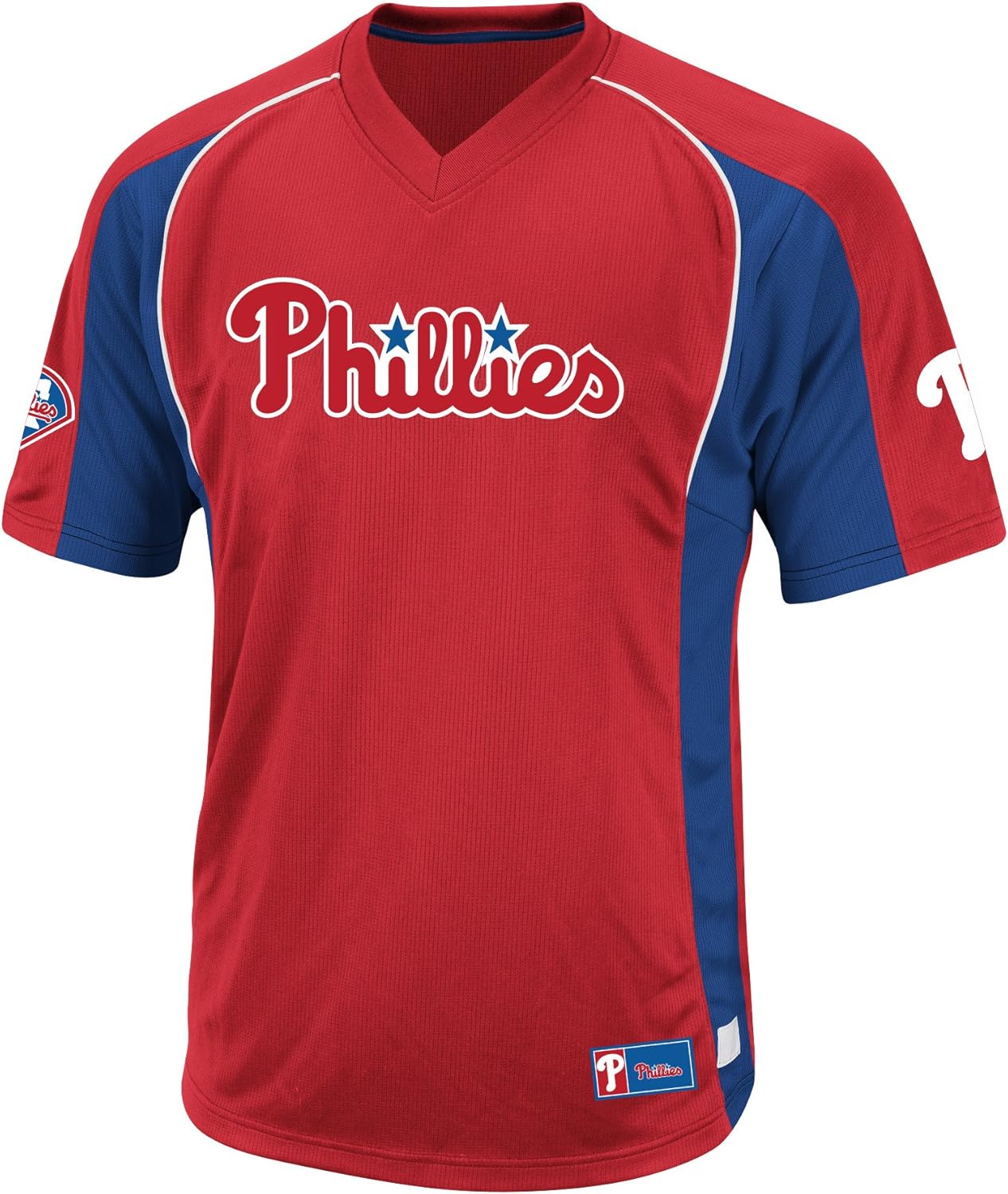 MLB Philadelphia Phillies Men's True Winner Crew Polo, Red