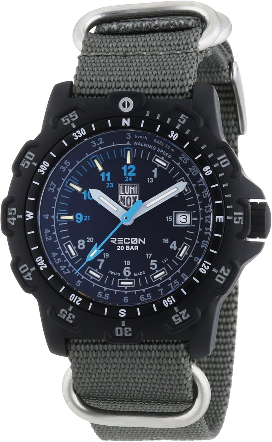Luminox Men's A.8823.KM Quartz Watch with Black Dial Analogue Display