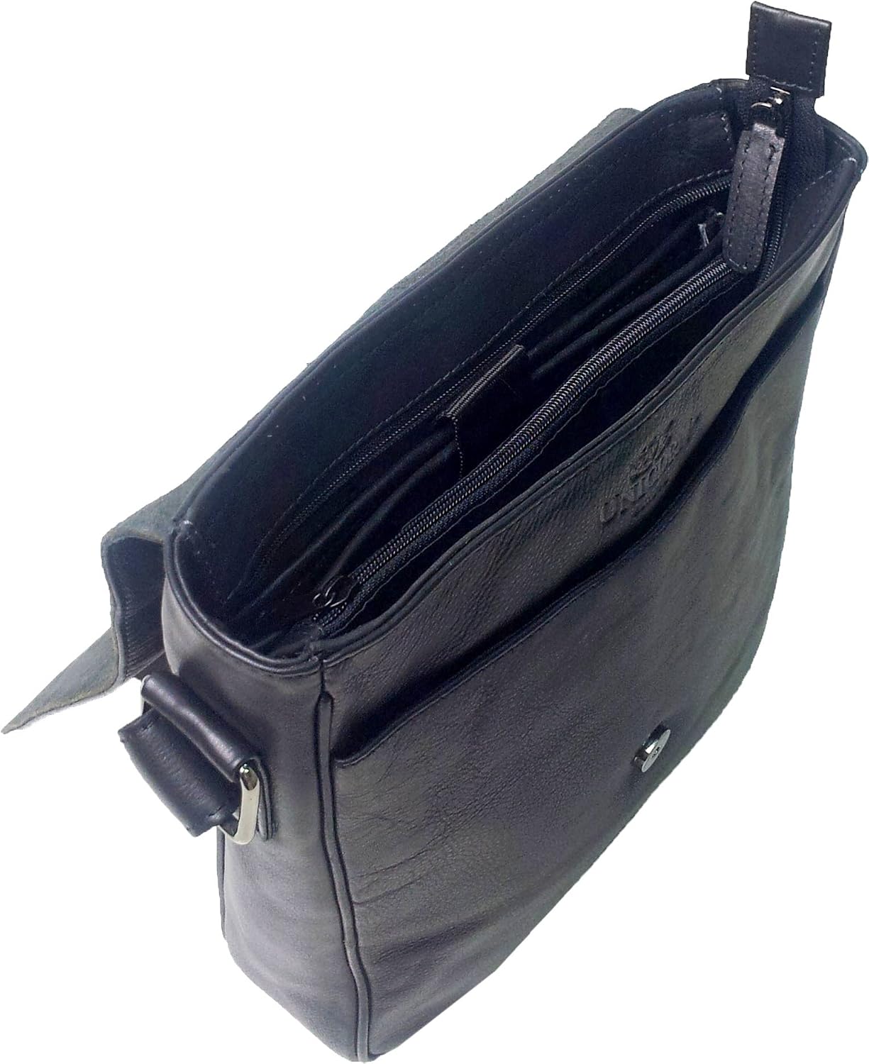 UNICORN Real Leather Black ipad, Ebook or Tablets Messenger Bag #5F - Image 5