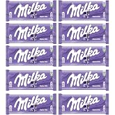 Milka Alpine Milk Chocolate - 90g (Pack of 10)