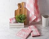 DII Buffalo Check Pink & White Dishtowel Set - 3 Piece 20x30 Classic Farmhouse view 7