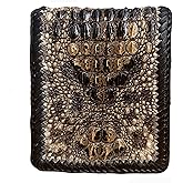 Genuine alligator leather Wallets for Men crocodile wallet for mens (Origin Natural Alligator Leather)