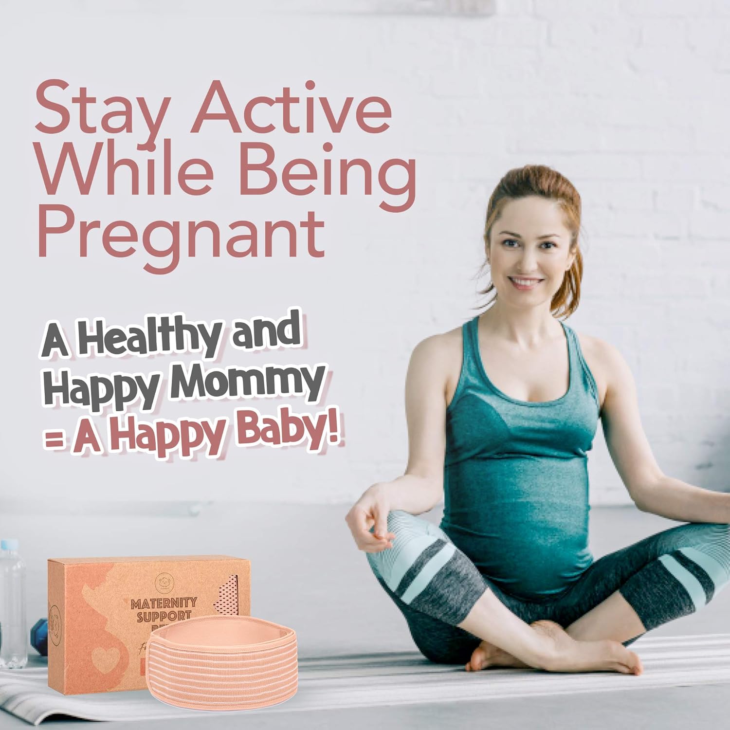 Maternity Belly Band for Pregnancy - Soft & Breathable Pregnancy Belly Support Belt - Pelvic Support Bands - Tummy Bandit Sling for Pants - Pregnancy Back Brace (Classic Ivory, One Size): Industrial & Scientific