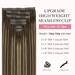 GOO GOO Clip in Hair Extensions Real Human