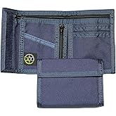 Sprocket Nylon Bifold Wallet with Zippered Pockets (Navy)