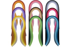 YURROAD Paper Quilling Strips Set，36 Colors 900 Strips Width 3mm Length 39cm