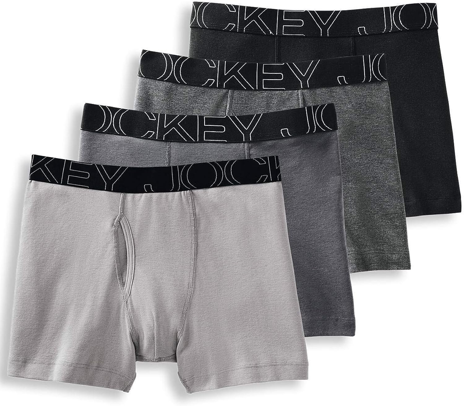 Jockey Men's Underwear ActiveBlend Boxer Brief - 4 Pack at  Men’s Clothing store