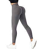KUNISUIT Women Seamless Ribbed High Waisted