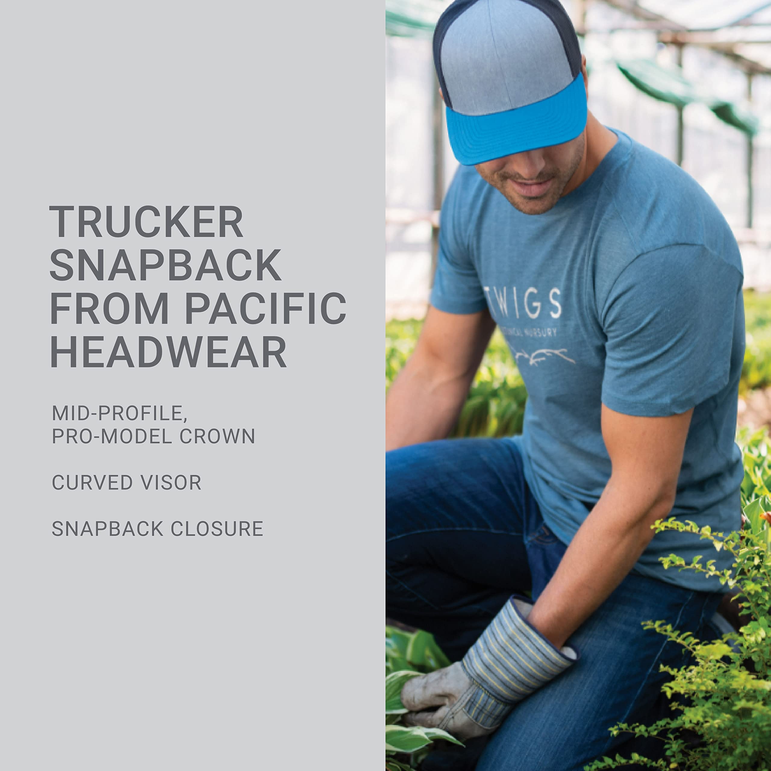 Pacific Headwear Snapback Trucker: Stylish Unisex Cap for All-Day Comfort