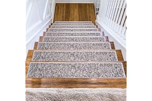 Stair Treads for Wooden Steps, 8" x 30", Non Slip Stair Runner Stair Carpets Indoor for Wood Stairs Staircase Step Treads 100