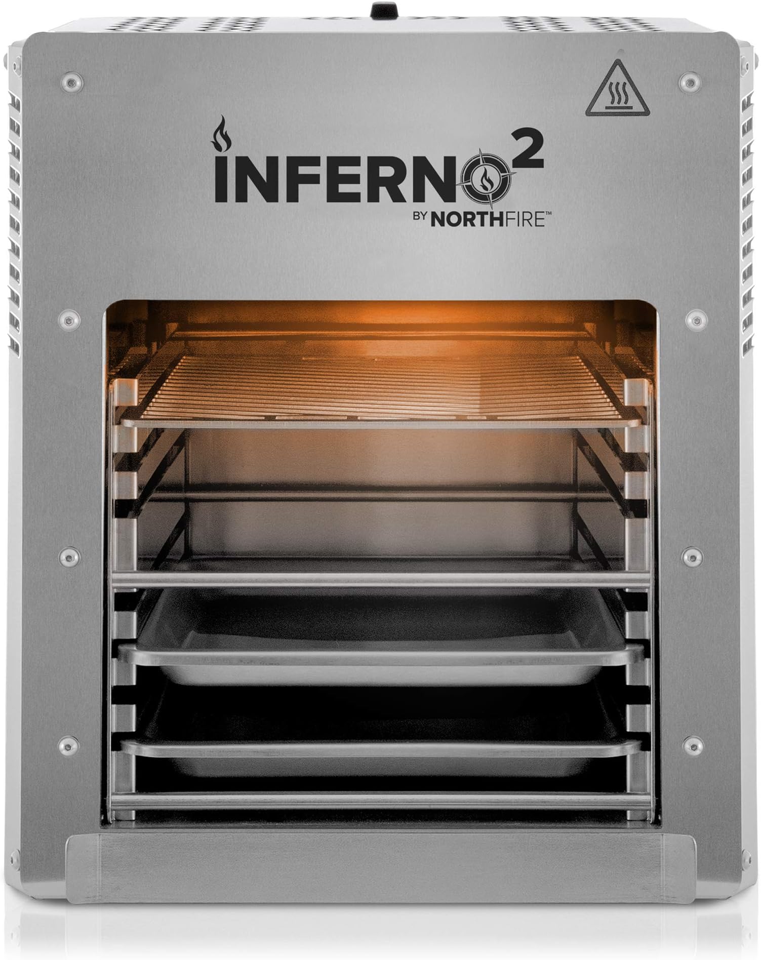 NORTHFIRE Propane Infrared Grill-Double, Inferno2, Silver