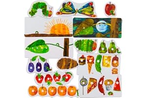 Little Folk Visuals The Very Hungry Caterpillar Precut Flannel/Felt Board Figures for Toddlers, Kindergarteners, Interactive Teaching 14-Piece Set for Flannel Board Stories